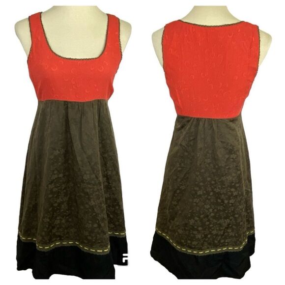 ANTHROPOLOGIE MOULINETTE SOEURS 100% SILL DRESS - Picture 1 of 15